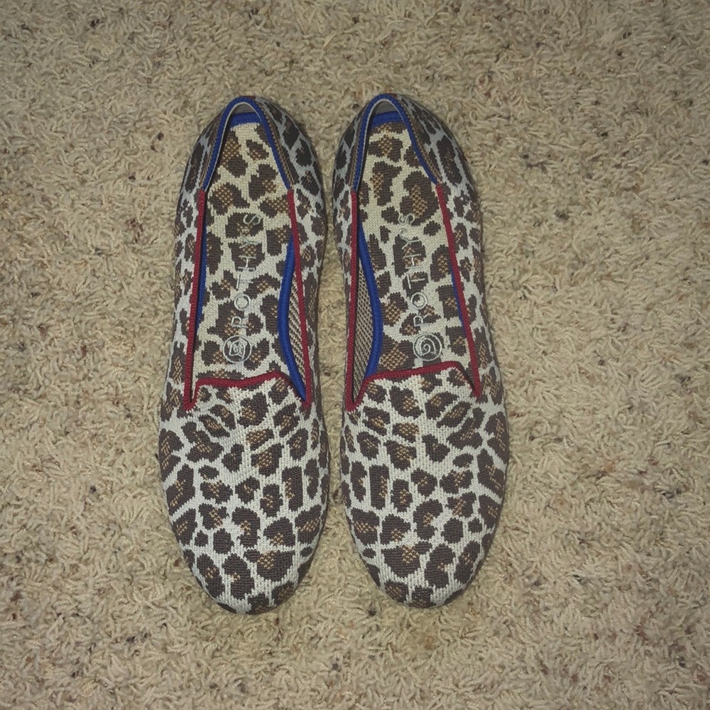 Rothys Leopard print loafers